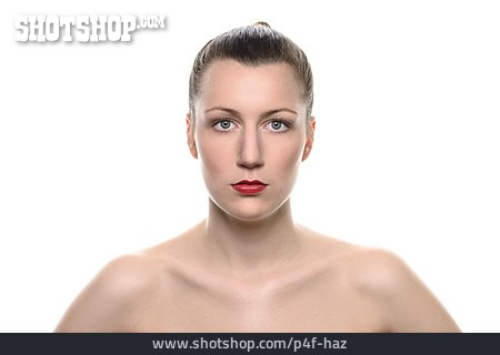 
                Frau, Lippenstift, Makeup                   