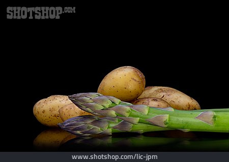 
                Gemüse, Grüner Spargel, Kartoffeln                   