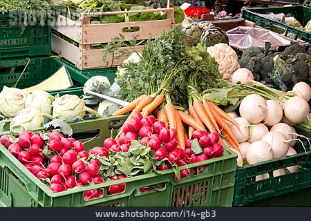 
                Marktstand, Gemüsestand                   