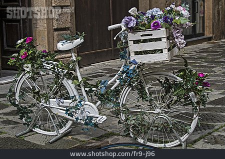 
                Fahrrad, Blumendekoration, Damenrad                   