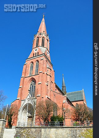 
                Kirche, Kirchturm, Zwiesel                   
