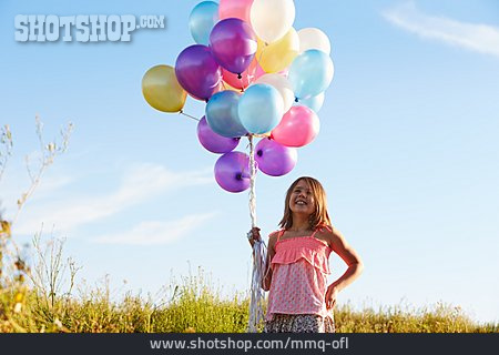 
                Mädchen, Luftballon, Sommerlich                   