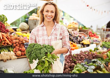 
                Einkaufen, Marktstand, Gemüsemarkt                   