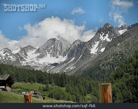 
                Alpen, Südtirol, Pfossental, ötztaler Alpen                   