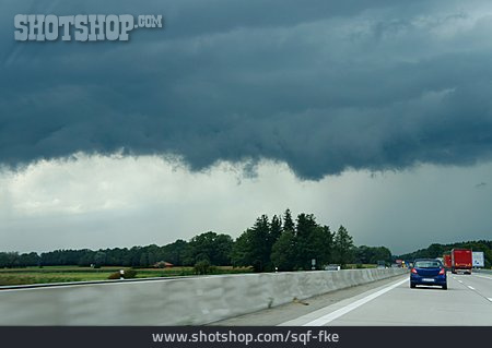 
                Autobahn, Wetter, Regenwolke                   