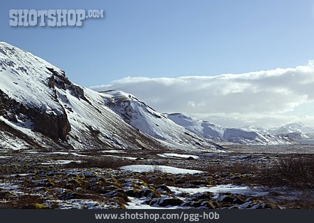 
                Gebirge, Island, Gletscher, Thingvellir                   