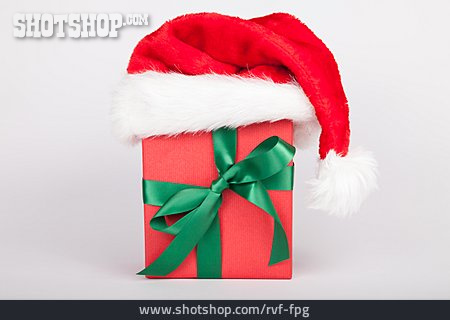 
                Weihnachten, Weihnachtsmütze, Weihnachtsgeschenk                   