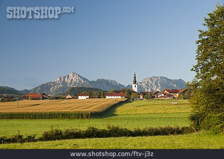 
                Dorf, Agrarwirtschaft, Oberbayern, Berchtesgadener Land                   