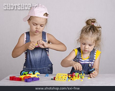 
                Girl, Fun & Games, Building Activity                   