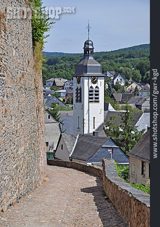 
                Kirche, Kirchturm, Hunsrück                   