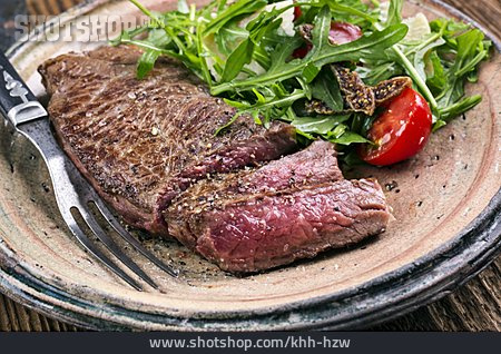
                Rindersteak, Rib-eye Steak, Hohes Roastbeef                   