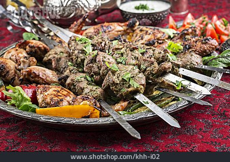 
                Orientalische Küche, Geflügel, Kebab, Lammfleisch                   