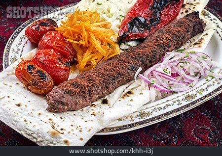 
                Hackfleisch, Grillfleisch, Kebab, Arabische Küche                   