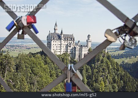 
                Schloss, Neuschwanstein, Schloss Neuschwanstein, Liebesschloss                   