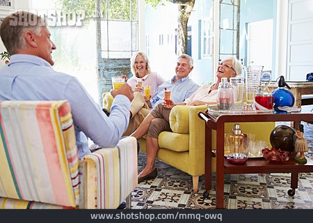 
                Cocktail, Senioren, Treffen, Zu Hause                   