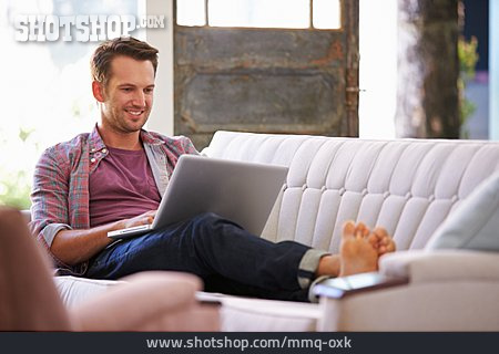 
                Mann, Laptop, Online, Wlan                   