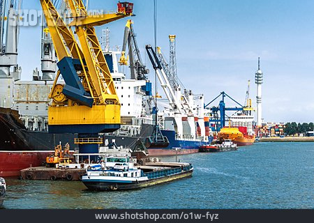 
                Hafen, Containerhafen, Rotterdam                   