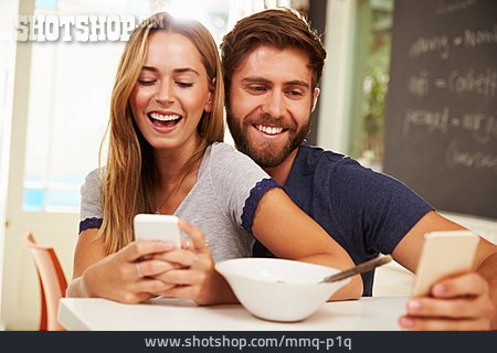 
                Couple, Mobile Communication, Smart Phone                   