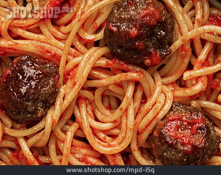 
                Pasta, Italienische Küche, Hackbällchen                   