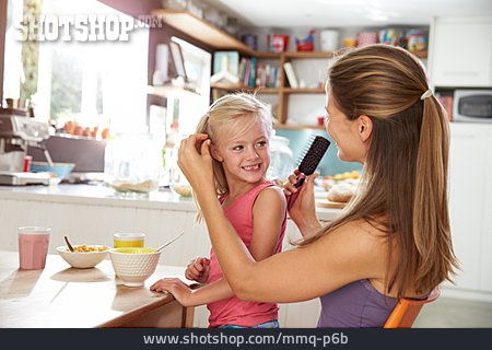 
                Mother, Domestic Life, Daughter, Hairdressing                   