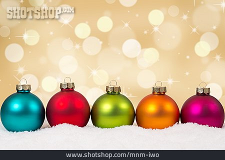 
                Farbig, Christbaumkugel, Weihnachtlich                   
