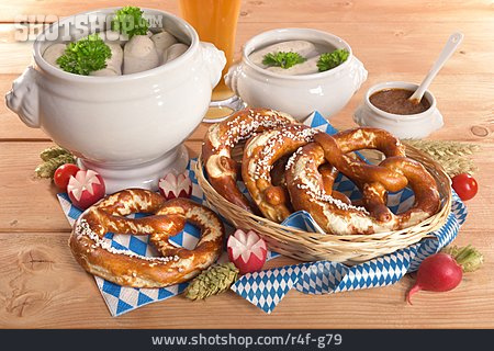 
                Bayrische Küche, Frühstück, Bayrisch, Weißwurst                   