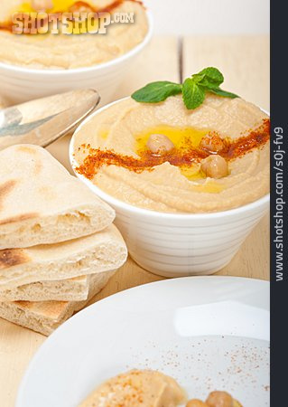 
                Vorspeise, Arabische Küche, Hummus                   