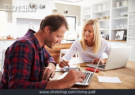 
                Laptop, Planung, Ehepaar                   