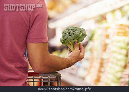
                Einkaufen, Gemüse, Brokkoli, Supermarkt                   