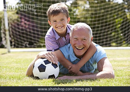 
                Grandson, Grandfather, Soccer                   