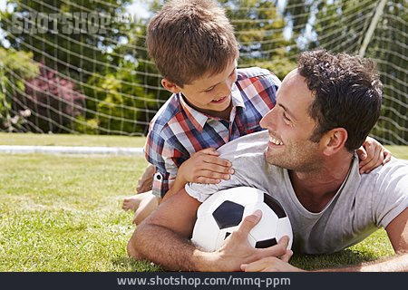 
                Vater, Fußball, Sohn                   