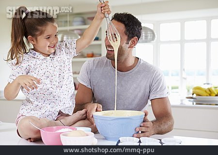 
                Father, Baking, Daughter, Dough                   