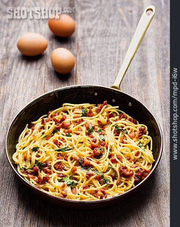 
                Italienische Küche, Spaghetti Carbonara                   