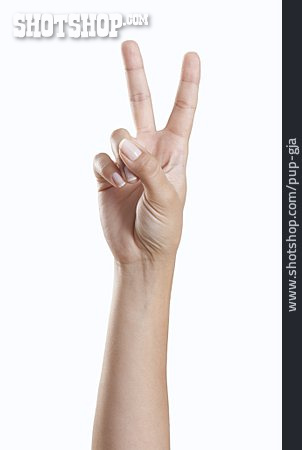 
                Handzeichen, Grüßen, Zeichensprache                   