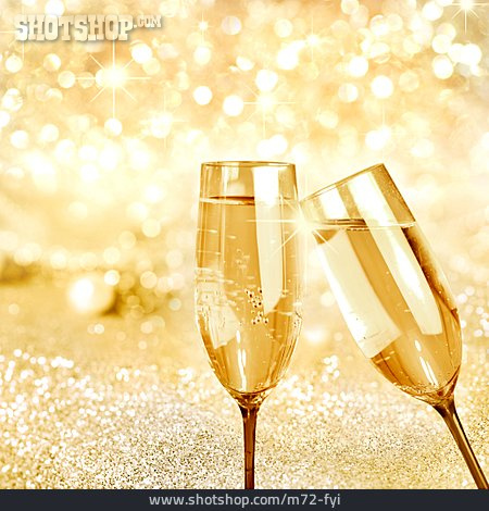 
                Sektglas, Champagner, Festlich, Anstoßen                   