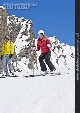 
                Skifahren, Skifahrerin                   