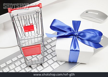 
                Geschenk, Einkaufswagen, Bestellen, Onlineshop                   