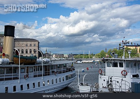 
                Hafen, Dampfer, Stockholm                   