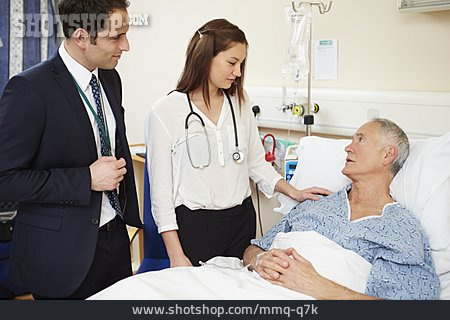 
                Krankenhaus, Patient, Visite, Privatpatient                   