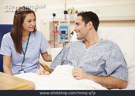
                Flirten, Krankenhaus, Patient, Krankenschwester                   