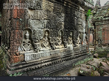 
                Skulptur, Tempelanlage, Ta Prohm                   