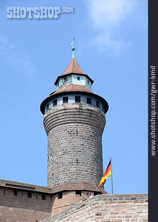 
                Burg, Turm, Nürnberger Burg                   