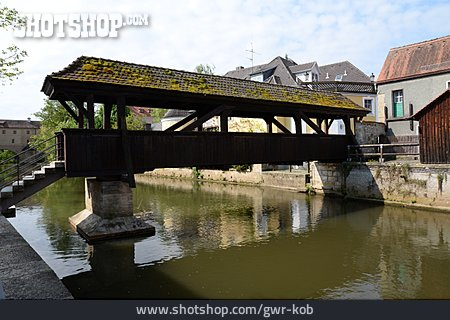 
                Brücke, Holzbrücke, Amberg                   