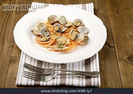 
                Meeresfrüchte, Spaghetti, Mediterrane Küche, Muschelfleisch                   