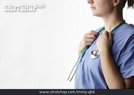 
                Arbeitsbekleidung, Stethoskop, Krankenschwester, ärztin                   