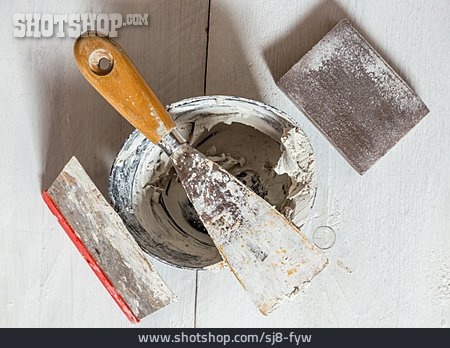 
                Gypsum, Spatula, Sand Paper, Plaster                   