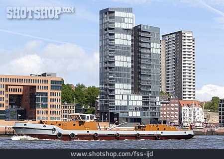 
                Frachtschiff, Hamburger Hafen                   