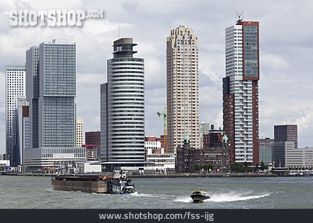 
                Wolkenkratzer, Hafen, Rotterdam                   