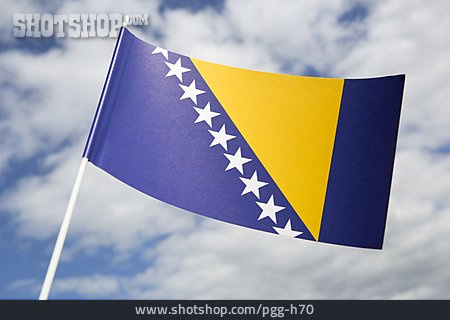 
                Nationalflagge, Herzegowina, Bosnien                   