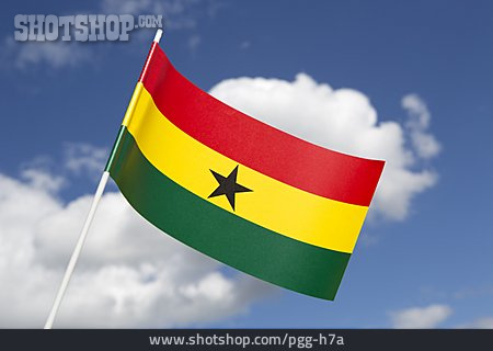 
                Nationalflagge, Ghana                   
